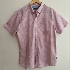 IZOD Advantage Performance Rapture Rose Button Down Golf Shirt Active Wear